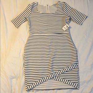 Mid-length striped dress